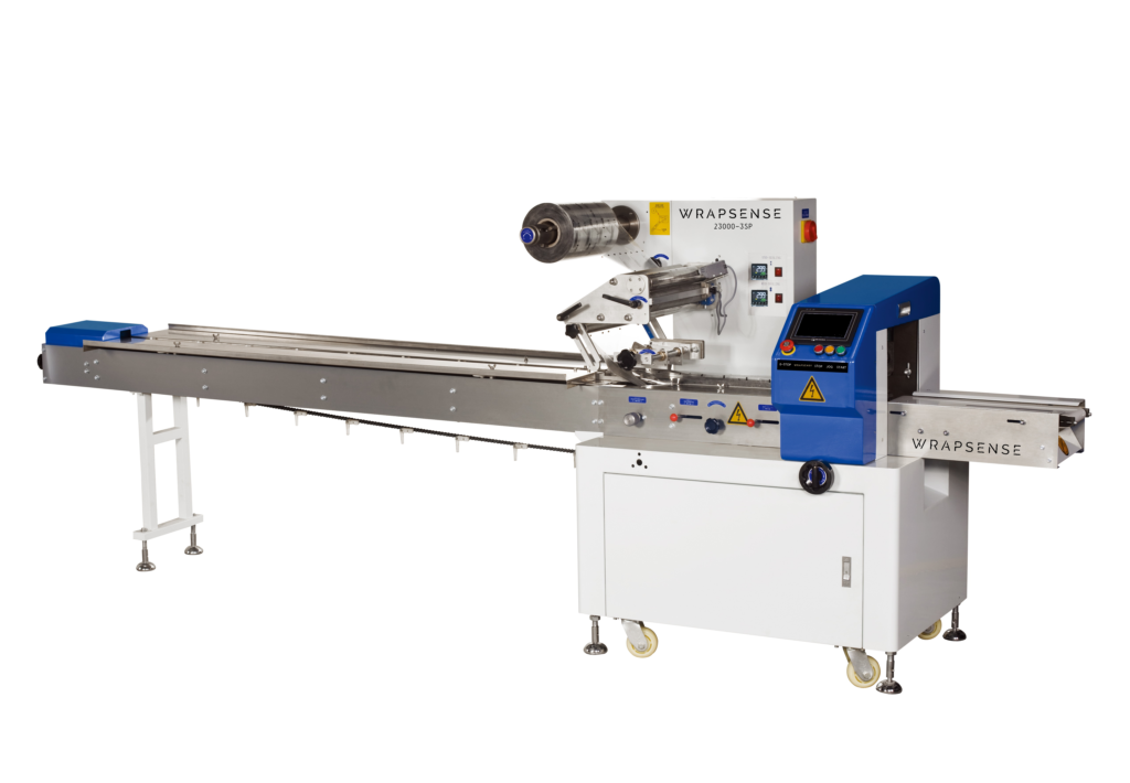 food packaging machine bakery flow wrapper small with servo motors